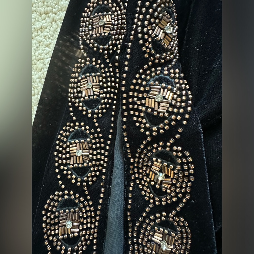 Ralph Lauren velvet beaded top - Picture 3 of 4